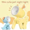 Tafellampen 2023 Leuke huisdierhond herten nacht lichte decoratie kinderkamer mini lamp bestuderen creatieve slaapkamer led nights lichten