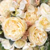 Torkade blommor Silk Artificial Rose Autumn Decoration White Wedding Home Christmas Fall Fake Flower Bouquet Craft Wreath Supplies 230111