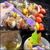 Bbq Tools Accessori Sile Pennello da forno Pane Chef Pasticceria Olio Burro Vernice Spazzole per barbecue Utensili da cucina Drop Delivery Giardino domestico Dhkok