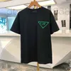 T-shirts Masculinas Design T-shirt Masculina Primavera Verão Cor Manga Férias Curto Casual Carta Estampado Grande Top 3TQ3