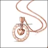 Colliers pendents bijoux filles collier de mode dames coeur femelle feme eros cupid drop accouchement pendentifs dh0vf