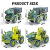 Diecast Model Car Children's Dinosaur Toy Car Large Engineering Vehicle Model Education Toy Transport Vehicle Toy Boy Girl With Dinosaur Gift 230111