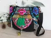 Avondtassen hmong geborduurde vrouwen etnische originele designer handtassen vintage zwart canvas handgemaakte kralen schouder messenger