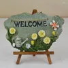 Garden Decorations Resin Wall Sign With Hanging String Decorative Welcome For Front Porch Home Decor Dropship