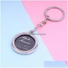 Key Rings Creative Po Frame Paar Keychain Personality Chain Gifts 5 Styles Ring kan worden aangepast Lettering Drop Delivery Sieraden DHKC7