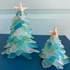 Kerstdecoraties Diy Tree Craft met zeesterconch ornament Gift Sculpture 15/20 cm geen lijm mooie creatieve creatieve unieke harsdecoratie