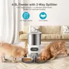 Dog Bowls Feeders Tuya Smart APP Pet Feeder Cat And Food Automatic Dispenser Suitable For Small Medium Sized Cats s Remote Feeding 230111