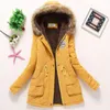 Trenchs pour femmes hiver Parkas noir vert femmes épaissi coréen à capuche Parka vêtements solide bouffant pain manteau Jaqueta Feminina