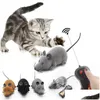 Cat Toys Cute Jouet Chat Realistic Little Mouse Toy Remote Control M￶ss f￶r Kitten Funny Gatos Supplies Drop Delivery Home Garden Dhnyz