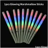 Diğer Etkinlik Partisi Malzemeleri Stok Led Işık Pamuk Şeker Konileri Colorf Parlayan Marshmallow Sticks Sweaty Glow Stick Drop Del Dhrov