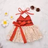 Flickaklänningar 0-4t spädbarn baby flickor kostym för barn prinsessan klänning kläder halloween kostymer fest spetsstil 2023
