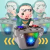 Dekorativa föremål Figurer DJ Rock Pig with Music and Light 3 Sound Effects Musical Learning Developy Toys for Baby Kids Birthday 230111