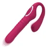 Female sex toys Fengrui innovative vibrating rod telescopic flapping vibration massager lesbian flirting clitoral masturbation products