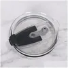 Drinkware Handle 20oz/30oz de veda￧￣o garrafa ER Splash Spill Provo de tampas pl￡sticas simples para x￭caras de cerveja Acess￳rios transparentes de x￭cara de copos dhzkg