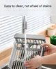 Dish Racks Adjustable Sink Drainers Drain Basket Kitchen Organizer Rustproof Stainless Steel Over Extendable Drying Rack 230111