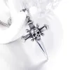 Colliers pendants Summer Retro Punk Punk Cross Skull Dagger Collier Male Demon Party Charme Fashion Bijoux