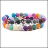 Bracelets de charme Perles Pierre Naturelle Yoga Chakra Bracelet Livraison Directe Bijoux Dhwgb