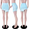 스커트 유럽과 미국 여성 패션 성격 구덩이 스트립 인쇄 불규칙한 섹시 스커트 짧은 나이트 클럽 서비스