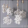 Decorazioni natalizie Ins Rame Ciondolo albero intrecciato a mano Casa Decorazione bohémien Ornamenti appesi a parete Merry Party Wind Chime Drop De Dhseh