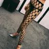 Vrouwen Broek Vrouwen Sexy Hollow Out Visnet Panty Glitter Voor Strass Footless Panty See Through Mesh Gaten Kousen Leggings