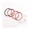 Other Bracelets 19 Colors Charm Life Saving Tungsten Carbide Gear Elastic Rope Bracelet Broken Window Glass Escape Mtifunctional Han Dhdem