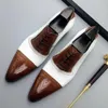 Scarpe eleganti Scarpe moda in pelle da uomo Mocassini con tacco basso Sp
