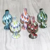 Hookahs Colored Glass Bubble Carb Cap 25mm OD Spinning Ball Carb Caps for Beveled Edge Quartz Banger Nails Glass Water Bongs Dab Rigs Ash Catchers