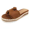 Slippers 2023 Fashion Women Summer Sandals Shoes Bow Slipper Outdoor Beach Woman Flip Flops Platform