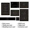 Other Event Party Supplies Custom Cards Thank You For Business Gift Packaging Decoration Personalized Wedding Invitation Greeting Card Postcard 230111