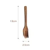 Dinnerware Sets Solid Wood Tableware Spoon Fork Anti-scald Tea Coffee Stirring Spoons Soup Teaspoon Kitchen Cooking Utensil Tool Accessories