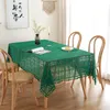 Taça de mesa de mesa de crochê de crochê artesanal Trepa de mesa preta para renda Decoração de renda Mantle de cozinha de jantar retangular