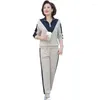 Women's Two Piece Pants Tracksuit 2 Set Women Basic Mom's Casual Pullover Sweater Top And Joggers Sweatpants Fashion Lounge Wear