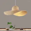 Lampes suspendues Lampes en bambou modernes Lampe Asie Restaurant El pour salon cuisine suspendue