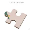 Inne świąteczne zapasy imprezy świąteczne drewniane układanki puzzle dla dzieci Święty Mikołaj Claus Xmas Children Early Educational DIY Prezenty dziecięce dh dhqtz