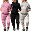 Women's Clothes Designer Tracksuits Fashion Casual Sweater Two Piece Sports Pants Suit Letter Printed Tops Woman S-XXXL