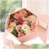 Flores decorativas coronas de San Valent￭n D￭a creativo regalos de navidad jab￳n rosas rosas de cumplea￱os