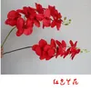 Decorative Flowers 10Pcs/lot Fake Single Stem Vanda Phalaenopsis Oncidium Moth Orchid For Wedding Home Artificial Silk