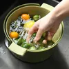 Storage Bottles 1Pc/1 Set Washing Strainer Bowl Stable Smooth Surface Draining Wear-resistant Vegetable Colander Kitchen Accessories