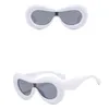 Lunettes de soleil rétro ovales pour hommes femmes mode marque Design nuances lunettes rue lunettes de tir unisexe UV400 couleur bonbon lunettes