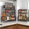 Piatti portanti della cucina stoccaggio inossidabile stagione in acciaio bacchette per scaffali Organizzatore Accessori per coltelli 230111