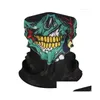 Masques de fête Qualité Nouveau Skl Masque Visage Sports De Plein Air Ski Vélo Moto Foulards Bandana Cou Snood Halloween Cosplay Fl Drop Delive Dhbyz