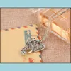 Pendant Necklaces Pendants For Women Turquoise Elephant Charm Chain Choker Jewelry Necklace Drop Delivery Dhtsn