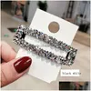 Hårklipp Barrettes Fashion Jewelry Colorf Rhinstone Barrette Clip BB Womens Girls Hairpin Drop Delivery Hairjewelry Dhctn