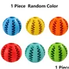 Dog Toys Chews Pet Toy Interactive Rubber Balls For Small Large Dogs Puppy Cat Chewing Tooth Cleaning Indestructible Food Ball 112 Dhk5O