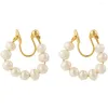 Backs Earrings Earringswomen Clipear Pearl Jewelry Earring Cuffs Cuff Girls Fake Wrap Teen Non