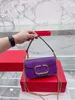 Women Designer Skórzana torebka klasyczna torba posłańca z paskiem na ramię metalowy łańcuch Regulowany długość Kluczowa i zamykająca magnetyczna klamra