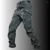 Calça masculina ix9 ix9 inverno espesso mole -shell hunt hunt de lã Cargo masculino de combate à prova d'água TRUSLHAS DE TRABALHO