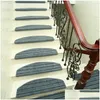 Carpets Modern Stripes Stairs Mat Adhesive Carpet Stair Treads Nonslip Staircase Rug Er Protection 15Pcs1 Drop Delivery Home Garden T Dhcu9