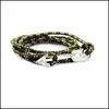 Braccialetti con ciondoli Bracciale con gioielli Infinity per uomo Amo da pesca Nuovo all'ingrosso Corda avvolgente Drop Delivery Dh75M