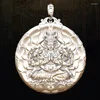 Anhänger Halsketten YH Solide Tausendhändig Avalokitesvara Ratte Leben Buddha Herren Halskette Damen Amulett Schmuck Edelstahl